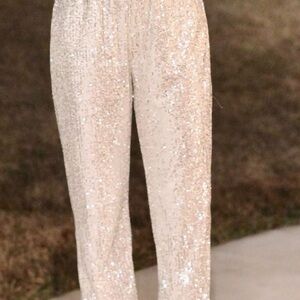GB Elegant Sequin Embellished Pants